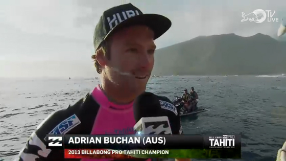 Adrian Buchan Wins Billabong Pro Tahiti 2013