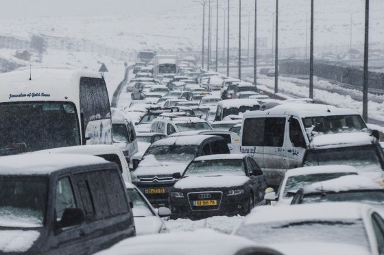 Snow Storms Continue In Israel